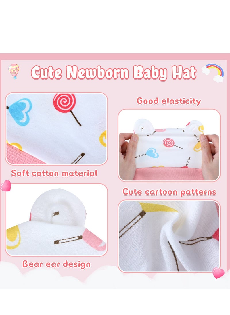KASTWAVE Baby Hat With Bear Ears For Boys/Girls, 3 Months +, 6 Pieces  - Image 4