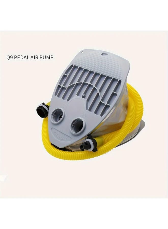 Q9 Foot Pump High Pressure 7L 9L For Inflatable Boats Durable PVC Grey - Image 2