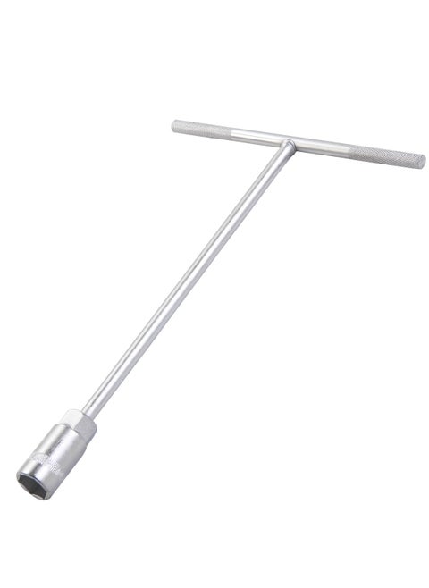 T-Handle Wrench, High Quality Tool Steel, 8mm, Zinc Plated, Key Wrench, Nut Driver, Wrench Tool Socket with Long Reach, for Vehicle, Car and Motorcycle, Ideal for Bits and Sockets.