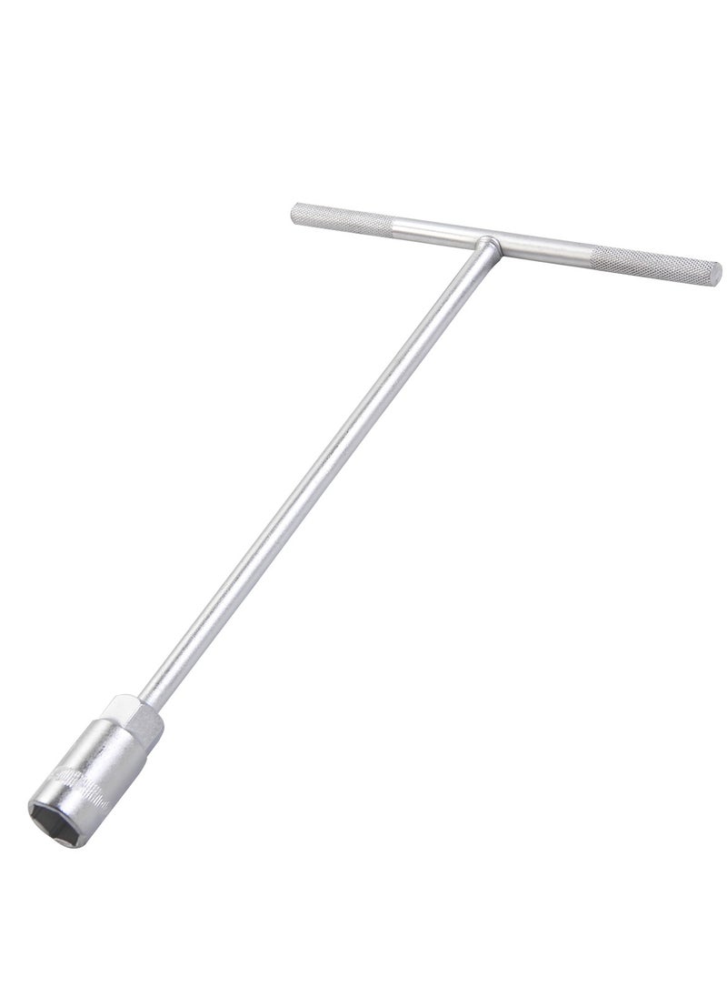 T-Handle Wrench, High Quality Tool Steel, 8mm, Zinc Plated, Key Wrench, Nut Driver, Wrench Tool Socket with Long Reach, for Vehicle, Car and Motorcycle, Ideal for Bits and Sockets.