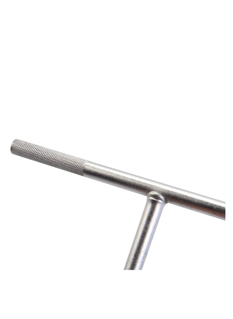 T-Handle Wrench, High Quality Tool Steel, 8mm, Zinc Plated, Key Wrench, Nut Driver, Wrench Tool Socket with Long Reach, for Vehicle, Car and Motorcycle, Ideal for Bits and Sockets.