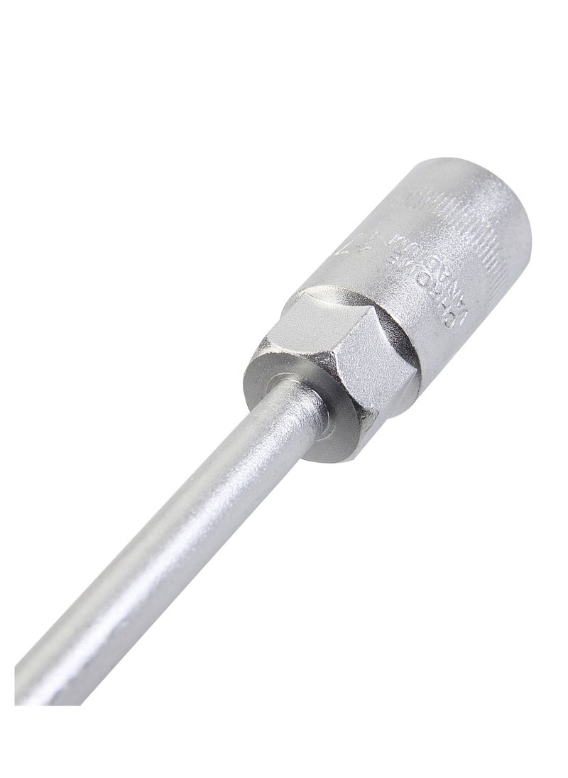 T-Handle Wrench, High Quality Tool Steel, 8mm, Zinc Plated, Key Wrench, Nut Driver, Wrench Tool Socket with Long Reach, for Vehicle, Car and Motorcycle, Ideal for Bits and Sockets.