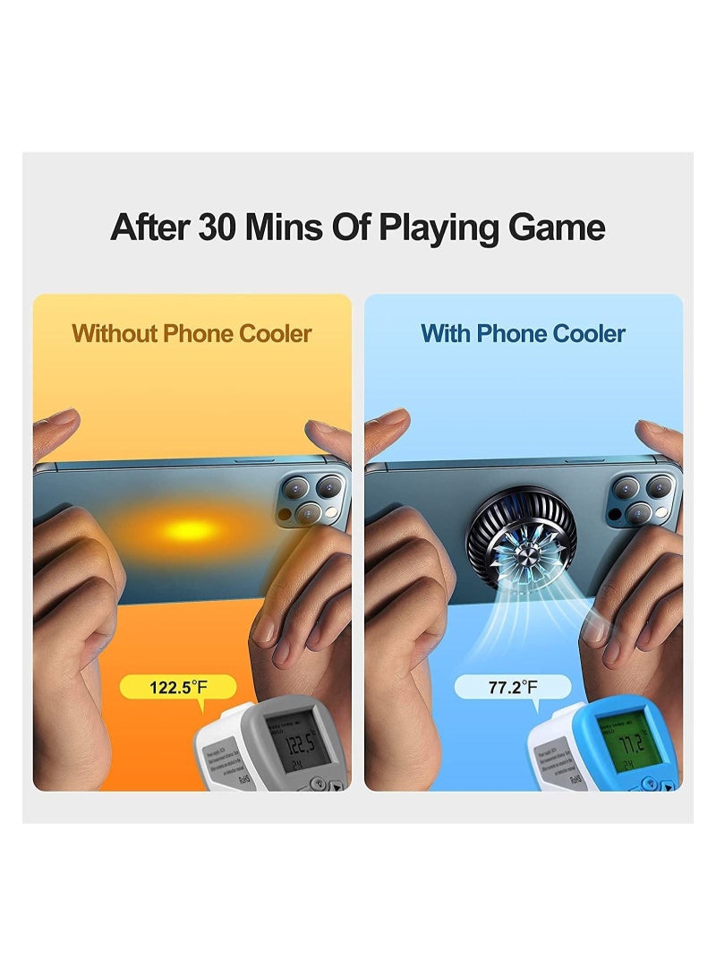 إسكدنيا مبرد هاتف مغناطيسي مبرد نصف موصلي لتبريد الهاتف المحمول محمول ومناسب لجميع أنواع الهواتف المحمولة فوق 4.5 بوصة. - Image 2