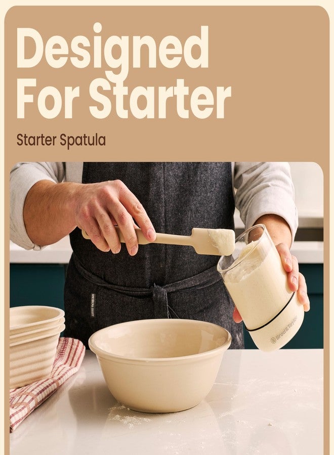 Brod & Taylor Starter Spatula for Sourdough Starter, Dishwasher Safe, BPA-Free Silicone, Long Handle For Easy Stirring & Scraping, Sourdough Tools for Bread Baking - Image 2