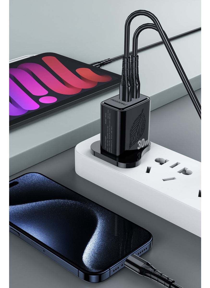 MOOGMAX MA32 2 In 1 Charger Adapter, Black  - Image 5