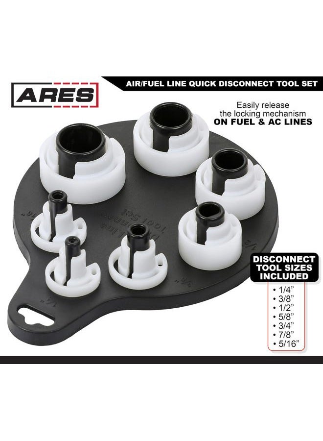 ARES 70317 - Air Conditioner and Fuel Line Quick Disconnect Tool Set - Includes 7 Popular SAE Standard Sizes for Multiple Applications - Sizes Range from 1/4-Inch to 7/8-Inch - Image 2