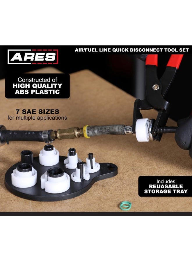 ARES 70317 - Air Conditioner and Fuel Line Quick Disconnect Tool Set - Includes 7 Popular SAE Standard Sizes for Multiple Applications - Sizes Range from 1/4-Inch to 7/8-Inch - Image 3
