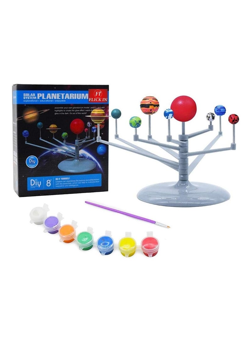 ماجيك واند مجموعة أدوات العلوم للأطفال من Magicwand مصنوعة من بلاستيك ABS، متوهجة في الظلام، نموذج القبة السماوية للنظام الشمسي - Image 1