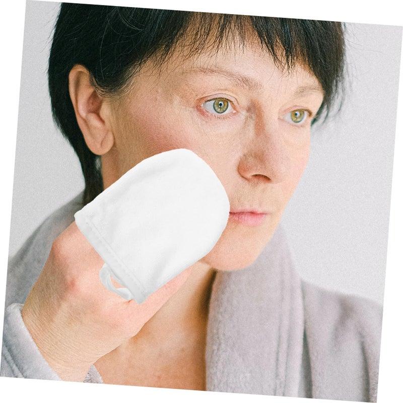 Reusable Makeup Removal Gloves 3Pcs Soft Thickened Facial Cleaning Pads For Gentle Exfoliation - Image 4