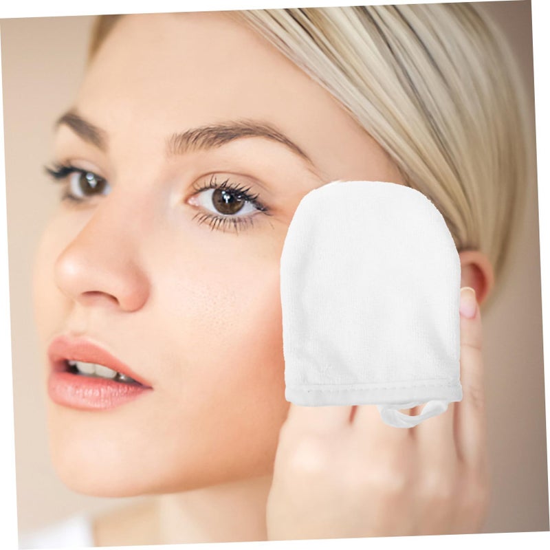 Reusable Makeup Removal Gloves 3Pcs Soft Thickened Facial Cleaning Pads For Gentle Exfoliation - Image 5