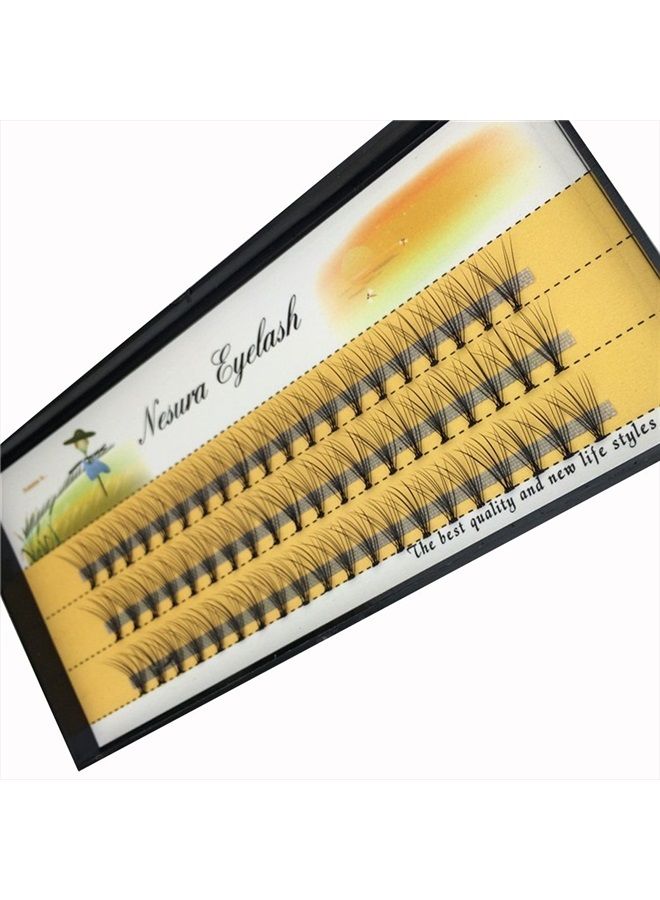 Bodermincer Scala 10 Root 60pcs Black Handmade False Eyelashes Natural Long Individual Eyelashes Extension Fake Lashes Makeup Beauty Cosmetic (12mm) - Image 2