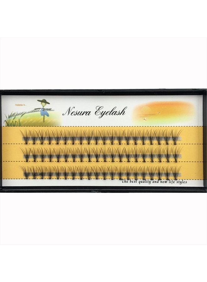 Bodermincer Scala 10 Root 60pcs Black Handmade False Eyelashes Natural Long Individual Eyelashes Extension Fake Lashes Makeup Beauty Cosmetic (12mm) - Image 3