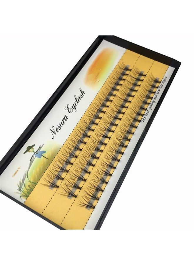 Bodermincer Scala 10 Root 60pcs Black Handmade False Eyelashes Natural Long Individual Eyelashes Extension Fake Lashes Makeup Beauty Cosmetic (12mm) - Image 4