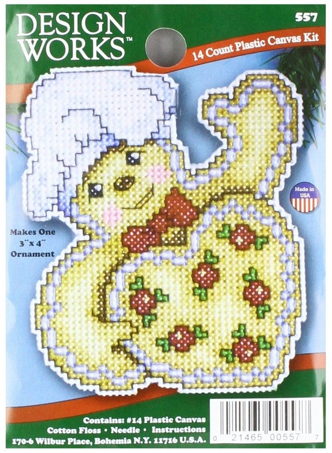 Dw557 14 Count Gingerbread Ornament Plastic Canvas Kit 4 By 3