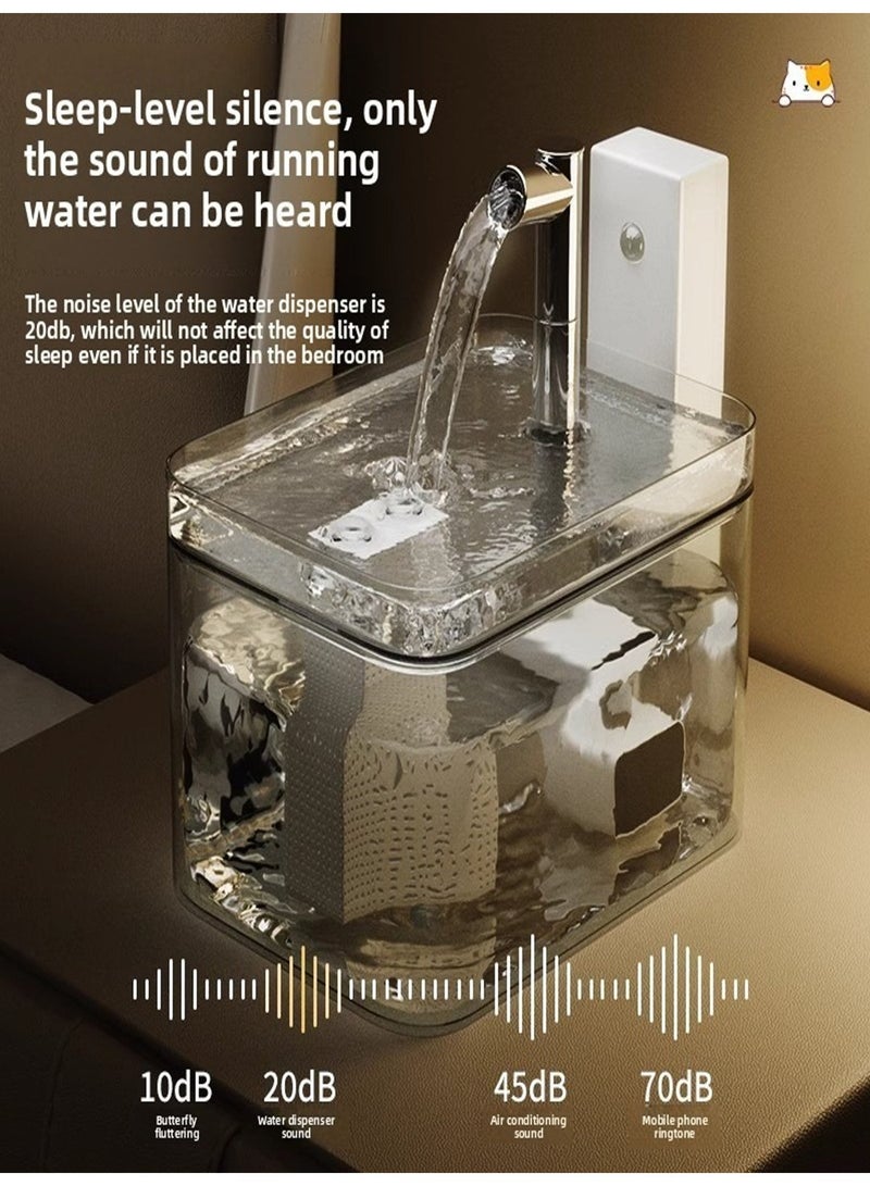 Quiet Automatic Pet Water Fountain with Large Capacity and Circulating Flow for Cats and Dogs - Image 5