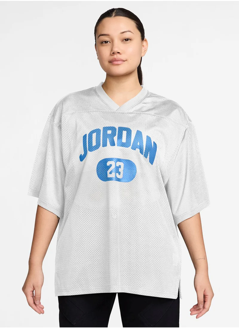 Jordan W J Brk Ss Mesh Jrsy Top