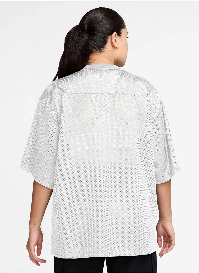 Jordan W J Brk Ss Mesh Jrsy Top