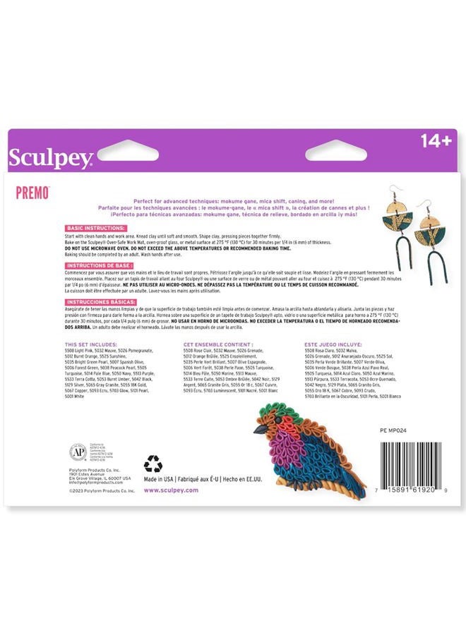 Sculpey عينة من 24 لون من طين البوليمر القابل للخبز في الفرن، غير سامة 1.5 رطل، رائعة لصنع المجوهرات، العطلات، الأعمال اليدوية، الوسائط المختلطة والمزيد. طين ممتاز رائع للفنانين وصانعي الطين. - Image 2
