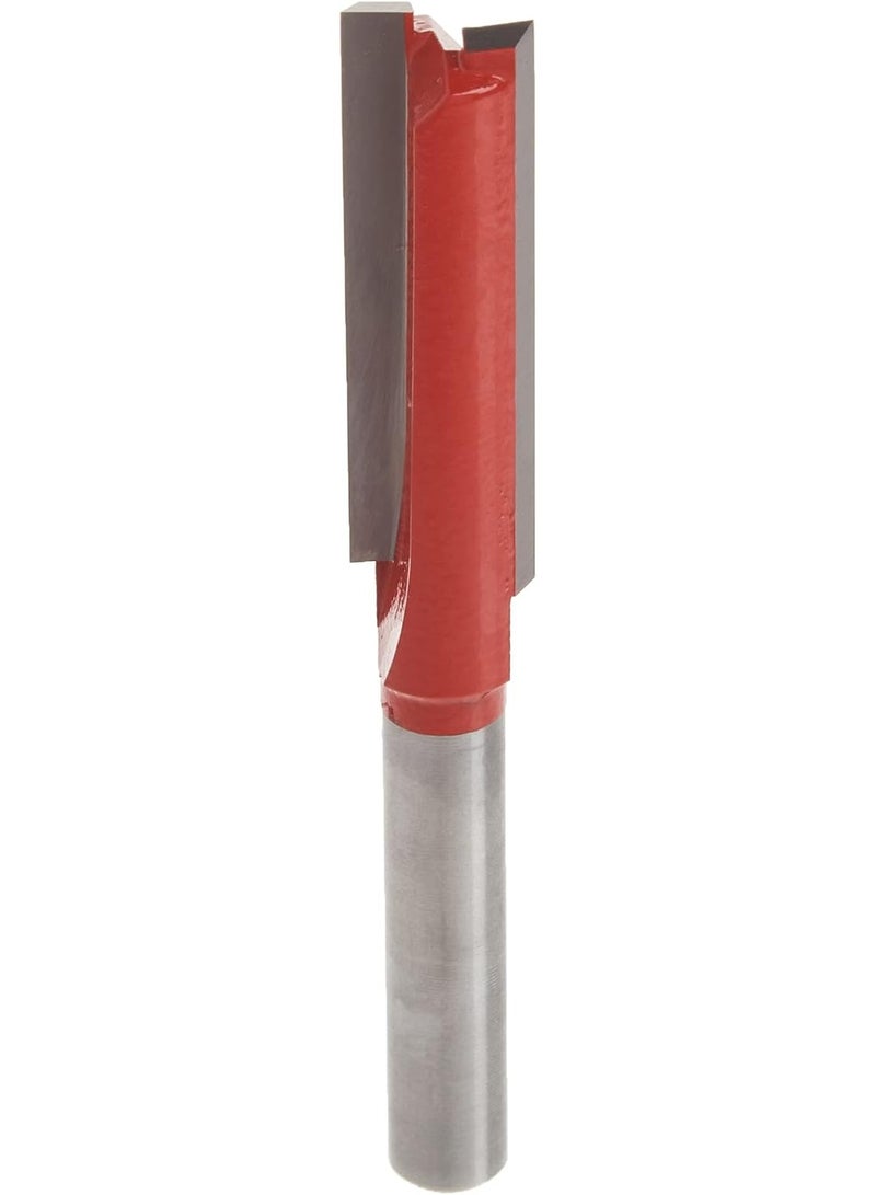 freud Freud Double Flute Straight Bit with Tico Hi-Density Carbide for Maximum Performance - 2 Cutters, 24000 RPM, 1-1/4" Height, 3/8" Diameter, 2-11/16" Length, 1/4" Shank - 04-126  - Image 1