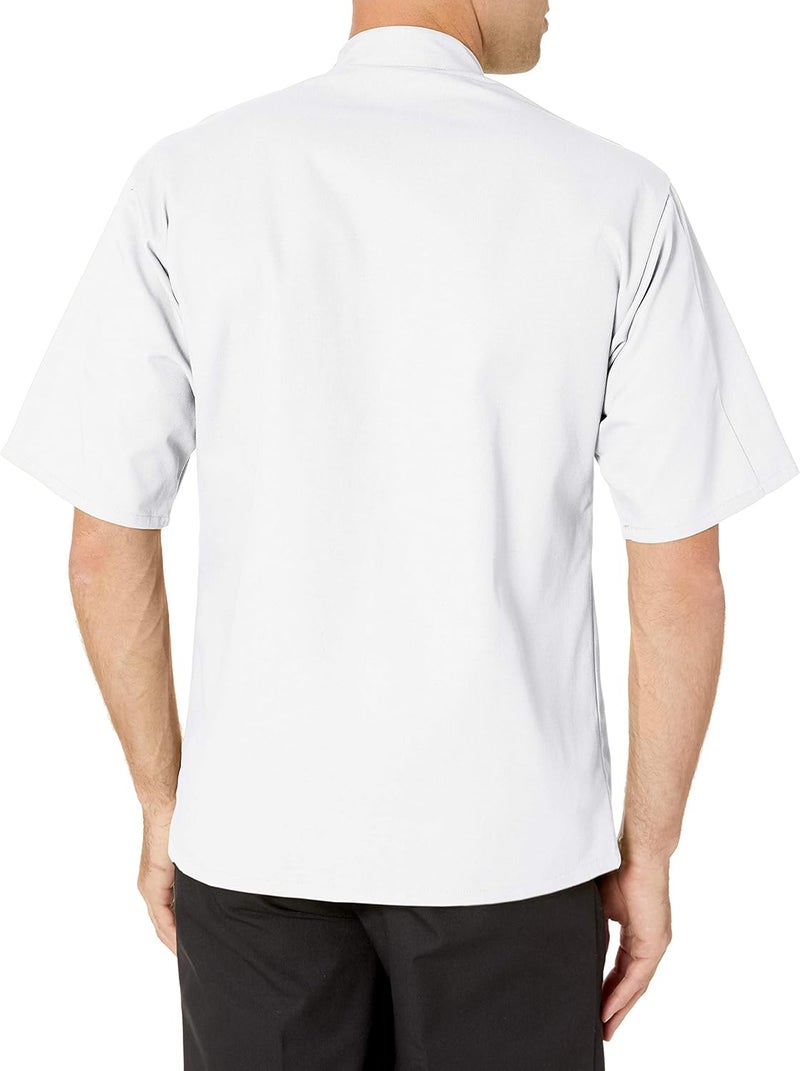Uncommon Threads womens South Beach Chef Coat Short Slvs Shirt, White, X-Small US - Image 3