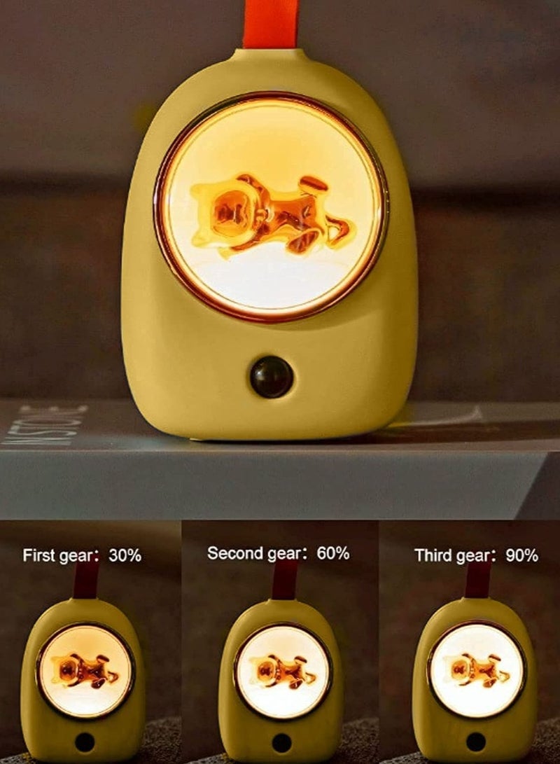 SYOSI 1 Piece Kids Night Light with Motion Sensor, Gift Night Light for Kids Girls Boy Baby Toddler Gift, Color Changing USB Rechargeable Portable Animal Night Light  - Image 3