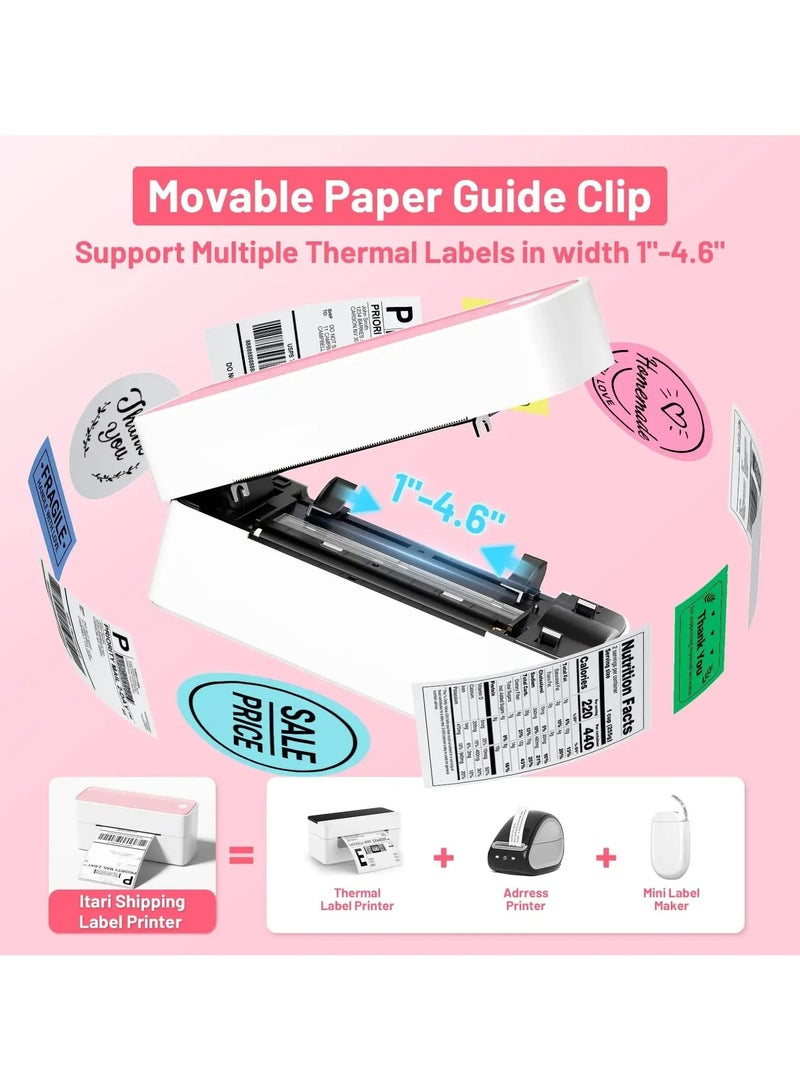 Phomemo 241 Bluetooth Thermal Label Printer Wireless Small Shipping Label Printer 4X6 Compatible with iPhone Android Mac Window - Image 2