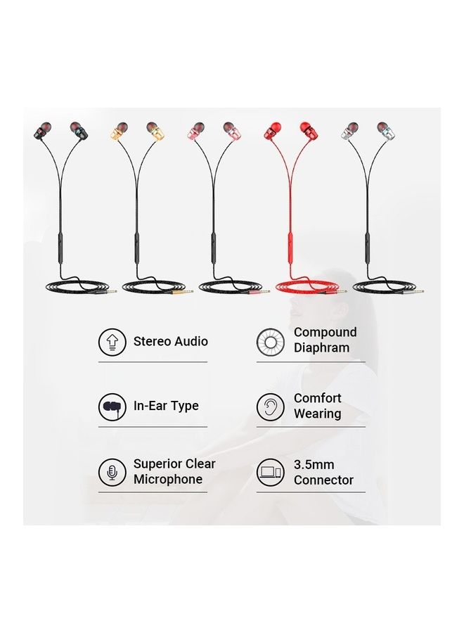 Bass Earbuds With Mic Wired In-Ear Earbuds - Image 2