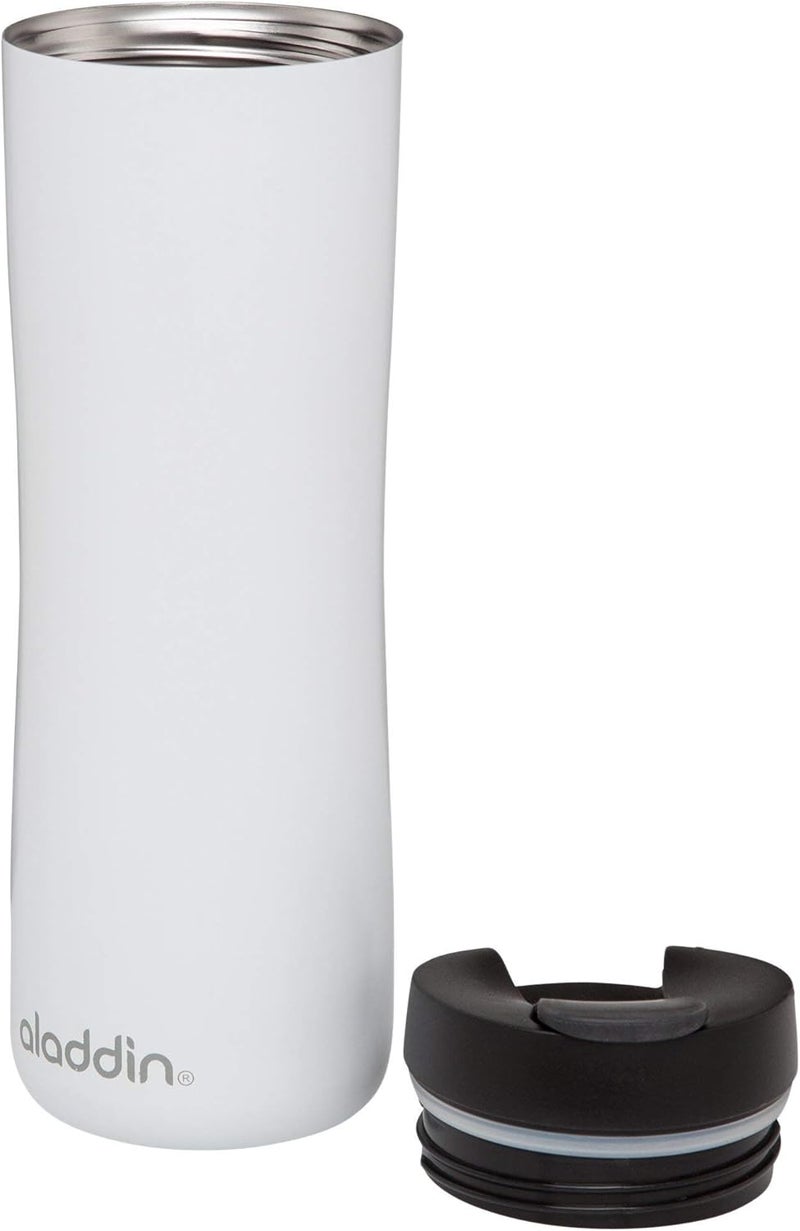 Aladdin Stainless Steel Thermavac Mug, 0.47 Liter Capacity, White - Image 2
