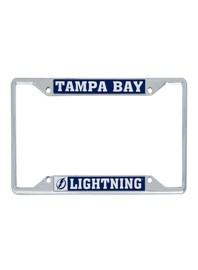 Desert Cactus Tampa Bay Lightning Car Accessories NHL Team National Hockey League Metal License Plate Frame and Tag Holder for Front or Rear of Car (Traditional) - Image 1