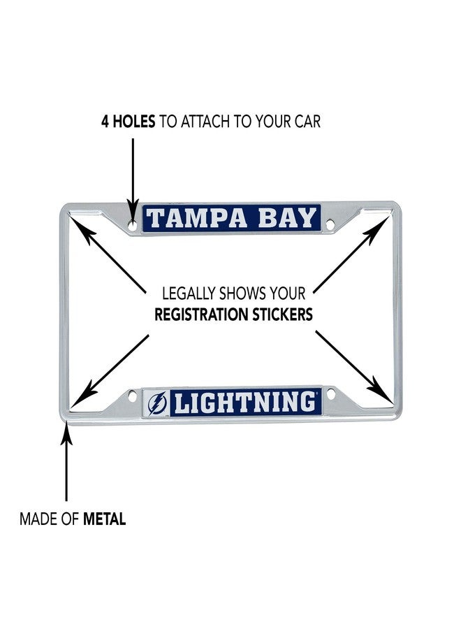 Desert Cactus Tampa Bay Lightning Car Accessories NHL Team National Hockey League Metal License Plate Frame and Tag Holder for Front or Rear of Car (Traditional) - Image 4
