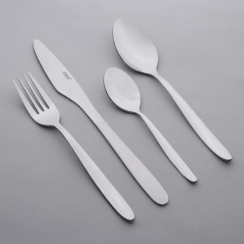 STEREN IMPEX | Mirror Finish Stainless Steel Cutlery Set with Portable Box, 24-Piece Set Includes Knife/Fork/Spoon/Teaspoon (Perfect for Gifting) - Image 2