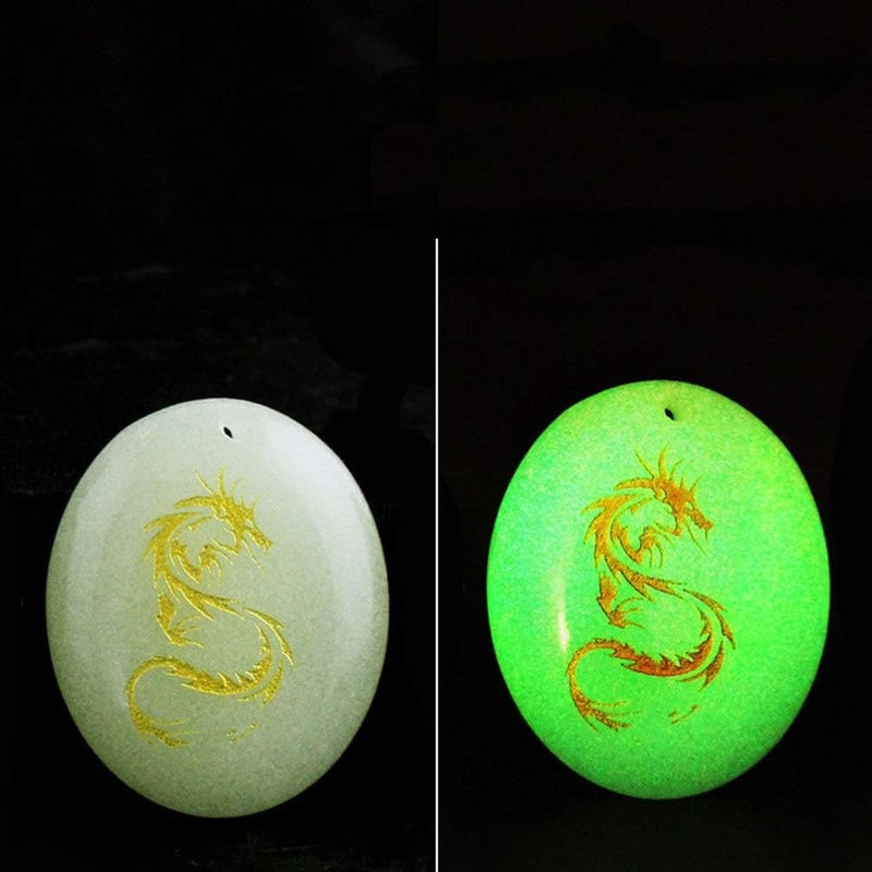 comfrt 12 Pcs Luminous Stone Necklace Chinese Zodiac Stone Pendant Animals Signs Charms Ornament for Bracelet Jewelry Making Accessories DIY - Image 4