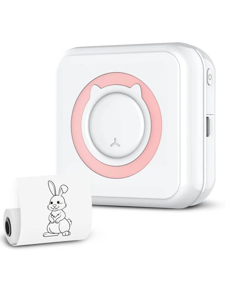 Mini Pocket Sticker Printer, Bluetooth Wireless Portable Mobile Printer Machine Thermal Printer for Notes, Memo, Photo, Pocket Label Receipt Printer Compatible with iOS & Android - Image 1