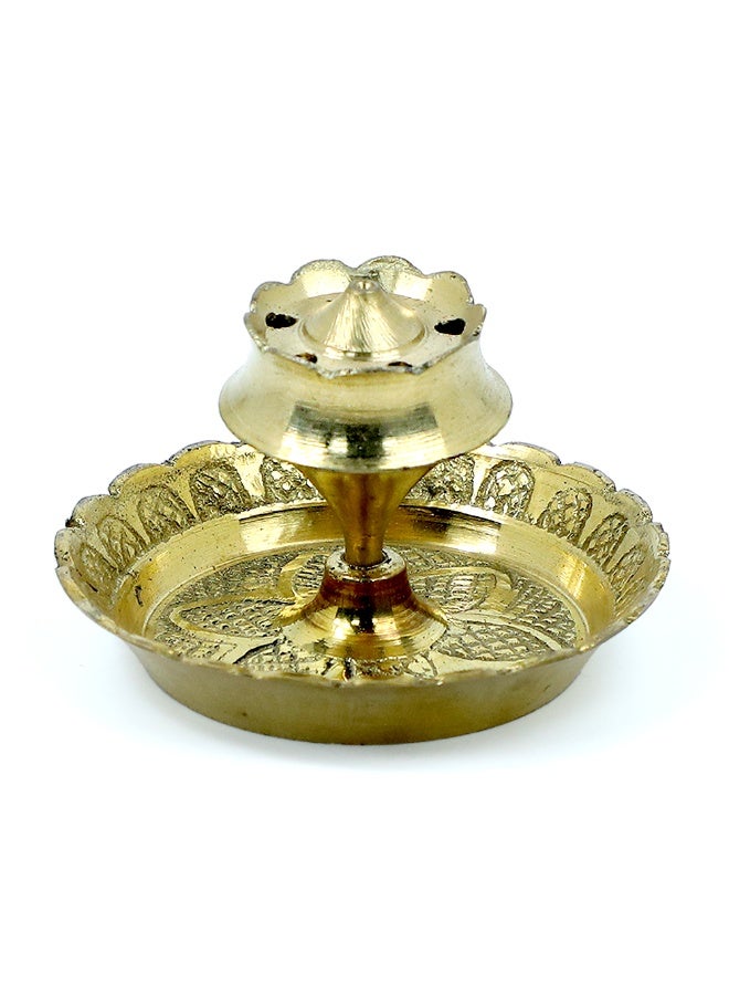 Madhoor Pooja Brass Agarbatti  Holder Stand 2 Inches - Image 2