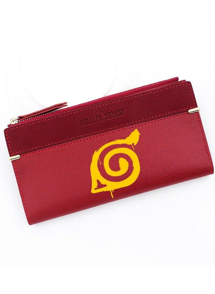 KUYING New Naruto Printed Waterproof Wallet 