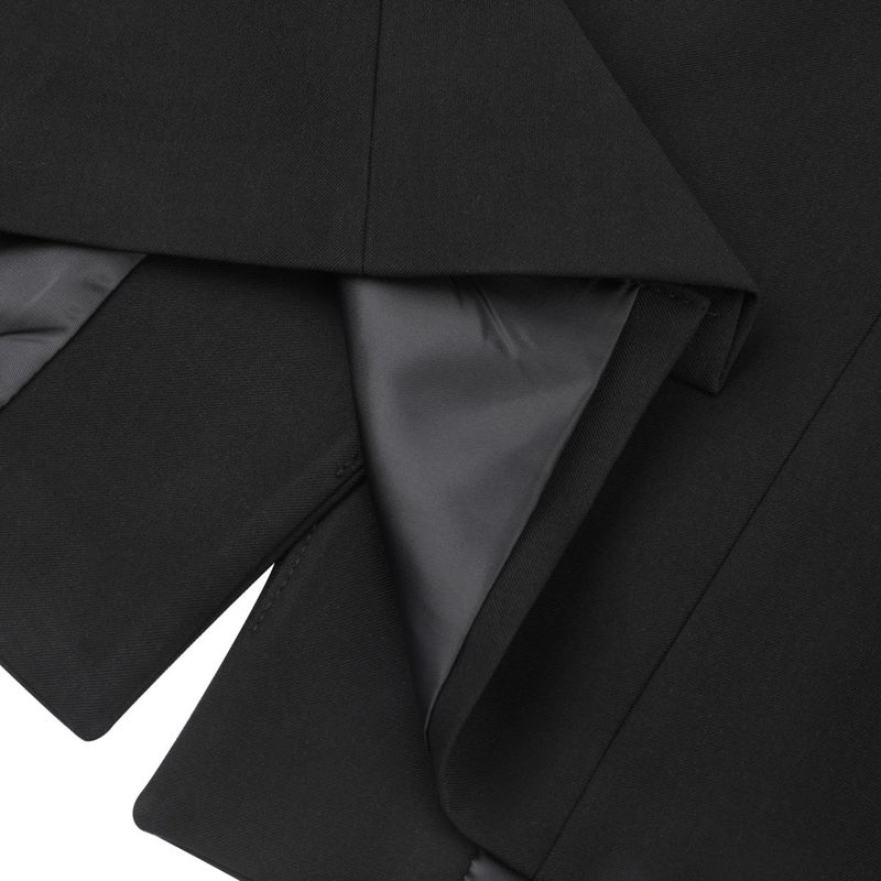 YUNCLOS Women's 2 Piece Office Work Suit Set One Button Blazer and Pants Black - Image 5