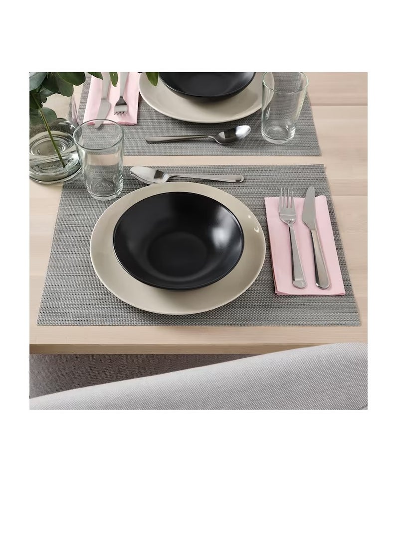 طبق عميق ، رمادي غامق غير لامع 19 سم - Image 3