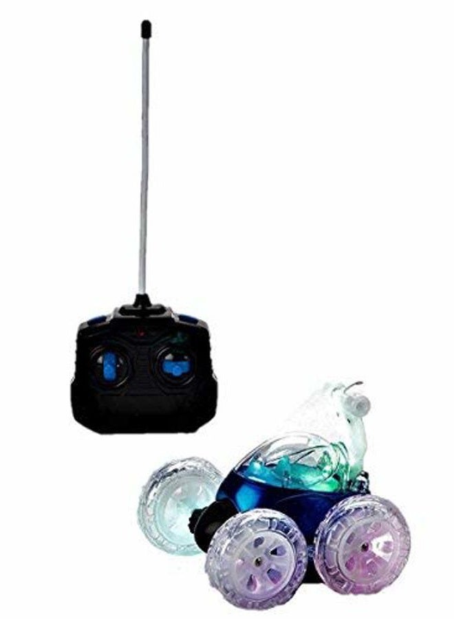 Mindscope Turbo Twisters BLUE 49 MHZ Bright LED Light Up Stunt RC Remote Control Vehicle - Image 5