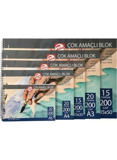 Talens Multi-Purpose Sketching Drawing Pad Block 200 gr 15 yp 35x50 cm 