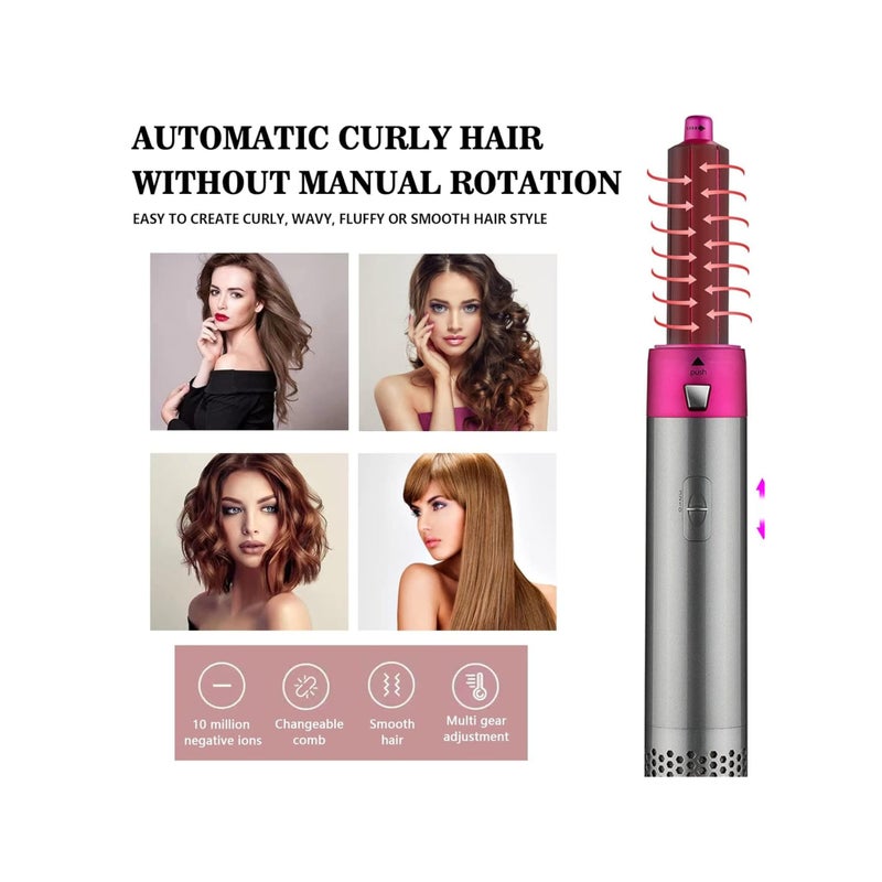 SOLARAE 5 in 1 Curling Wand Hair Styler Curling ironfor Multiple Hair Types and Styles 5 in 1 Curling Set Purple+Gray - Image 2