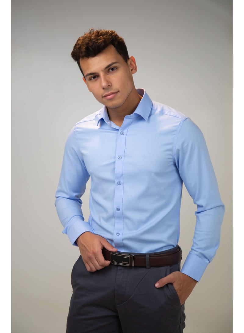 Cavana mens oxford long sleeve shirt - Image 1