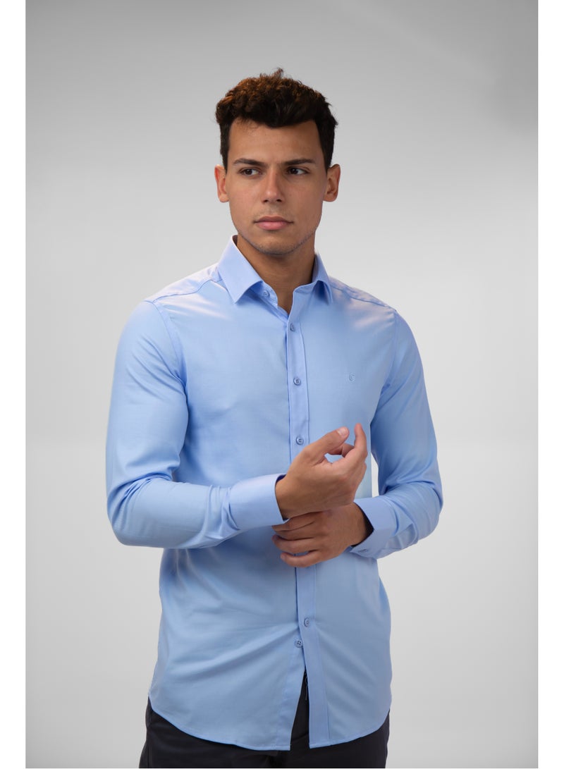 Cavana mens oxford long sleeve shirt - Image 2