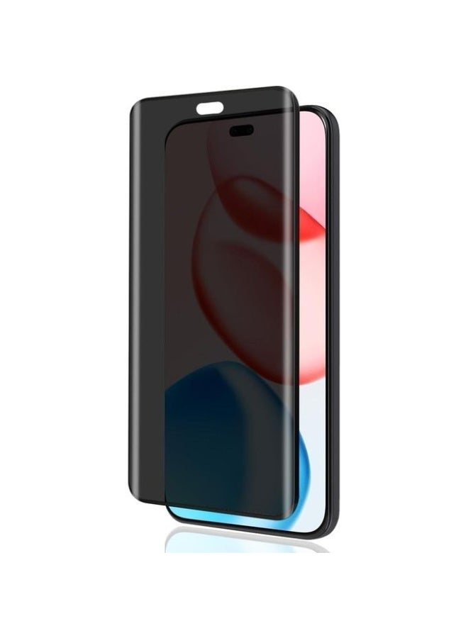 واقي شاشة للخصوصية لهاتف Honor 400 Pro، مصنوع من زجاج مقاوم للأشعة فوق البنفسجية، يدعم قارئ بصمات الأصابع، منحني بدرجة صلابة 9H، مضاد للتجسس، مصنوع من زجاج مقوى - Image 1