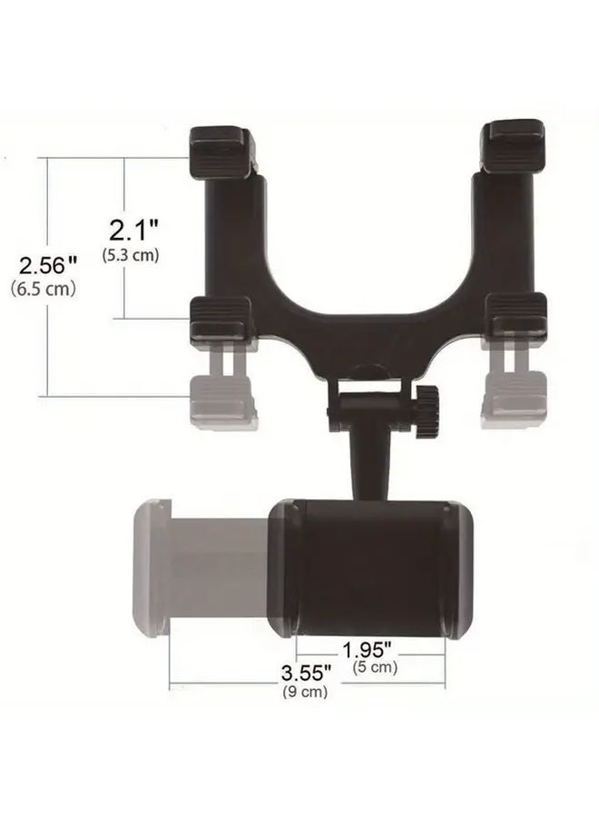 Black 360 Adjustable Car Phone Holder Suction Cup Clamp Dashboard Mount Heavy Duty Smartphone Bracket - Image 3