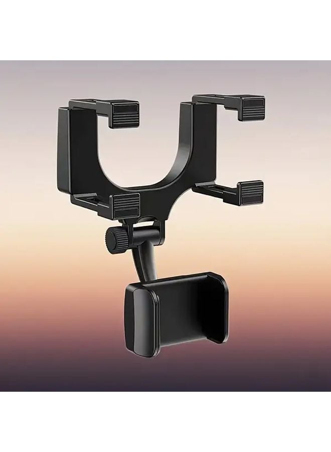 Black 360 Adjustable Car Phone Holder Suction Cup Clamp Dashboard Mount Heavy Duty Smartphone Bracket - Image 1