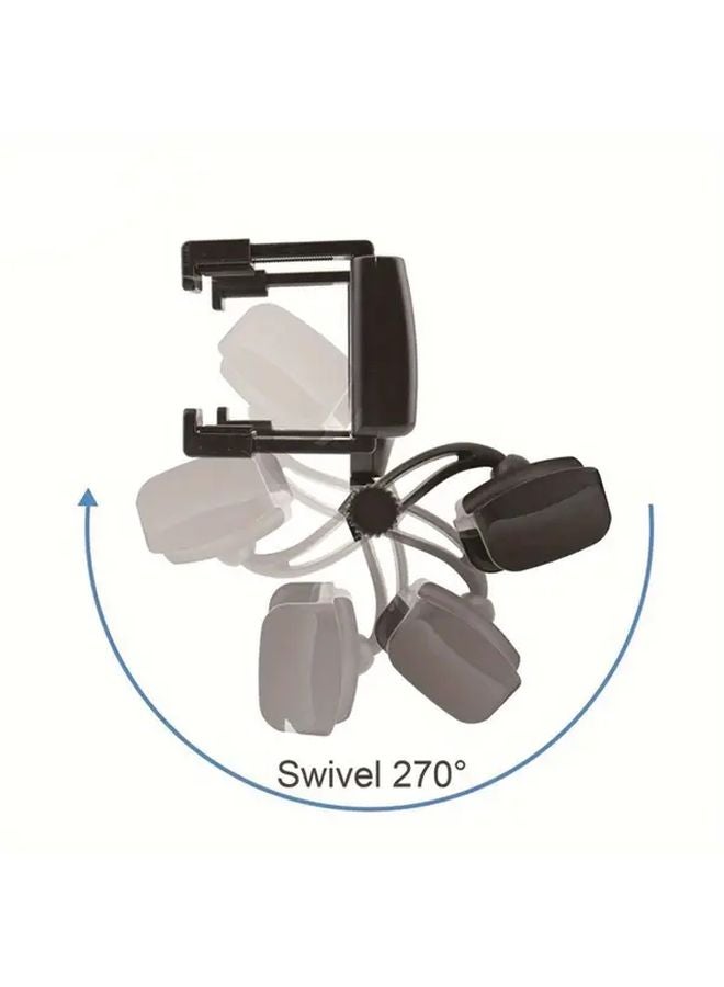 Black 360 Adjustable Car Phone Holder Suction Cup Clamp Dashboard Mount Heavy Duty Smartphone Bracket - Image 5