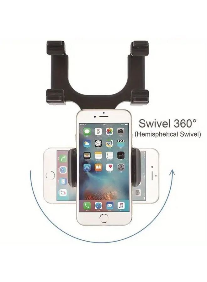 Black 360 Adjustable Car Phone Holder Suction Cup Clamp Dashboard Mount Heavy Duty Smartphone Bracket - Image 4