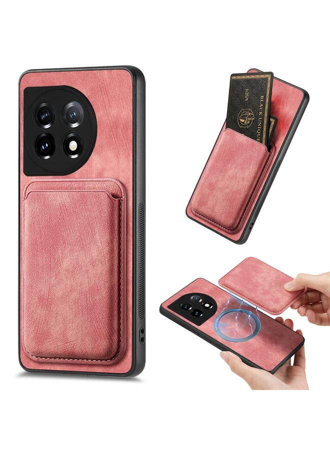 S-TOP Case For OnePlus 11 Retro Leather Card Bag Magnetic Phone Case - Image 1