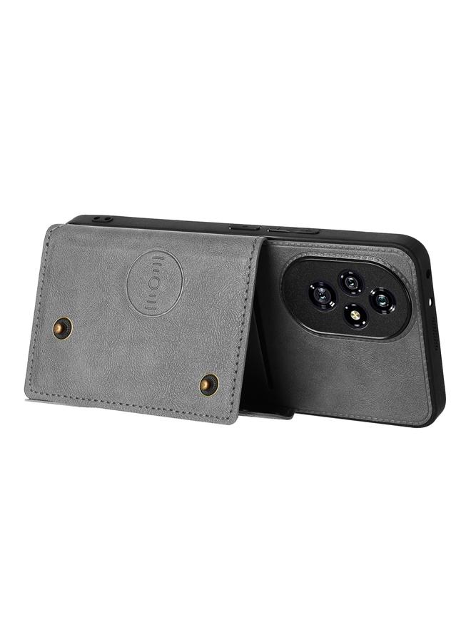 اس-توب جراب هاتف مغناطيسي بفتحات بطاقات مزدوجة لهاتف Honor 200 - Image 4