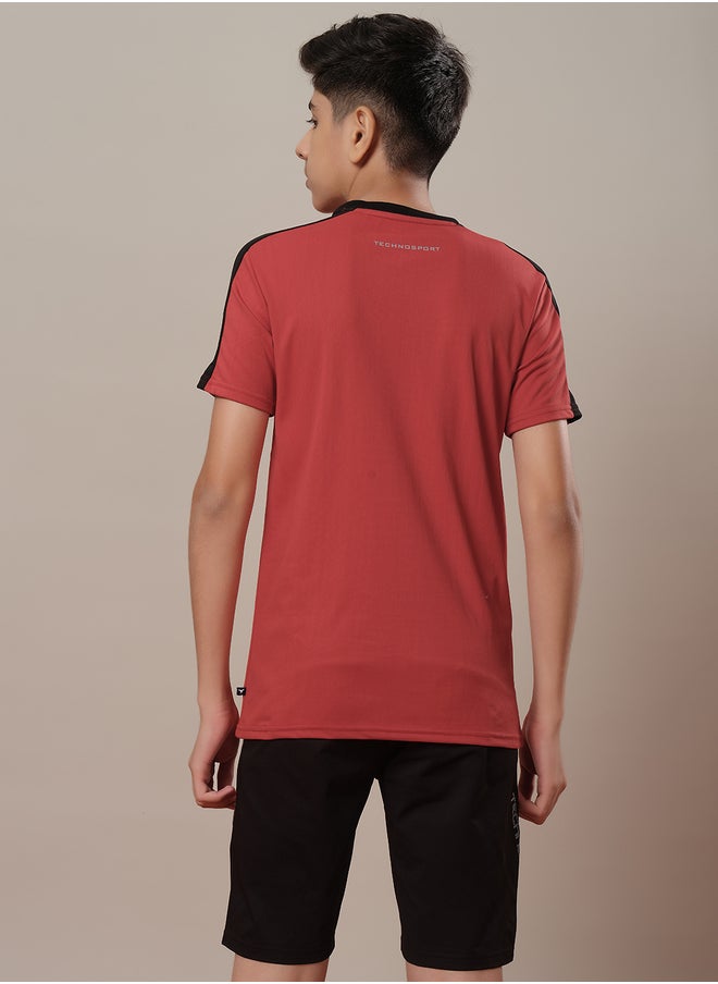 Technosport Technosport Color Block Short Sleeve Regular Fit T-Shirt  - Image 4